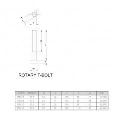 [신화 C&S] ROTARY T-SOLT BOLT